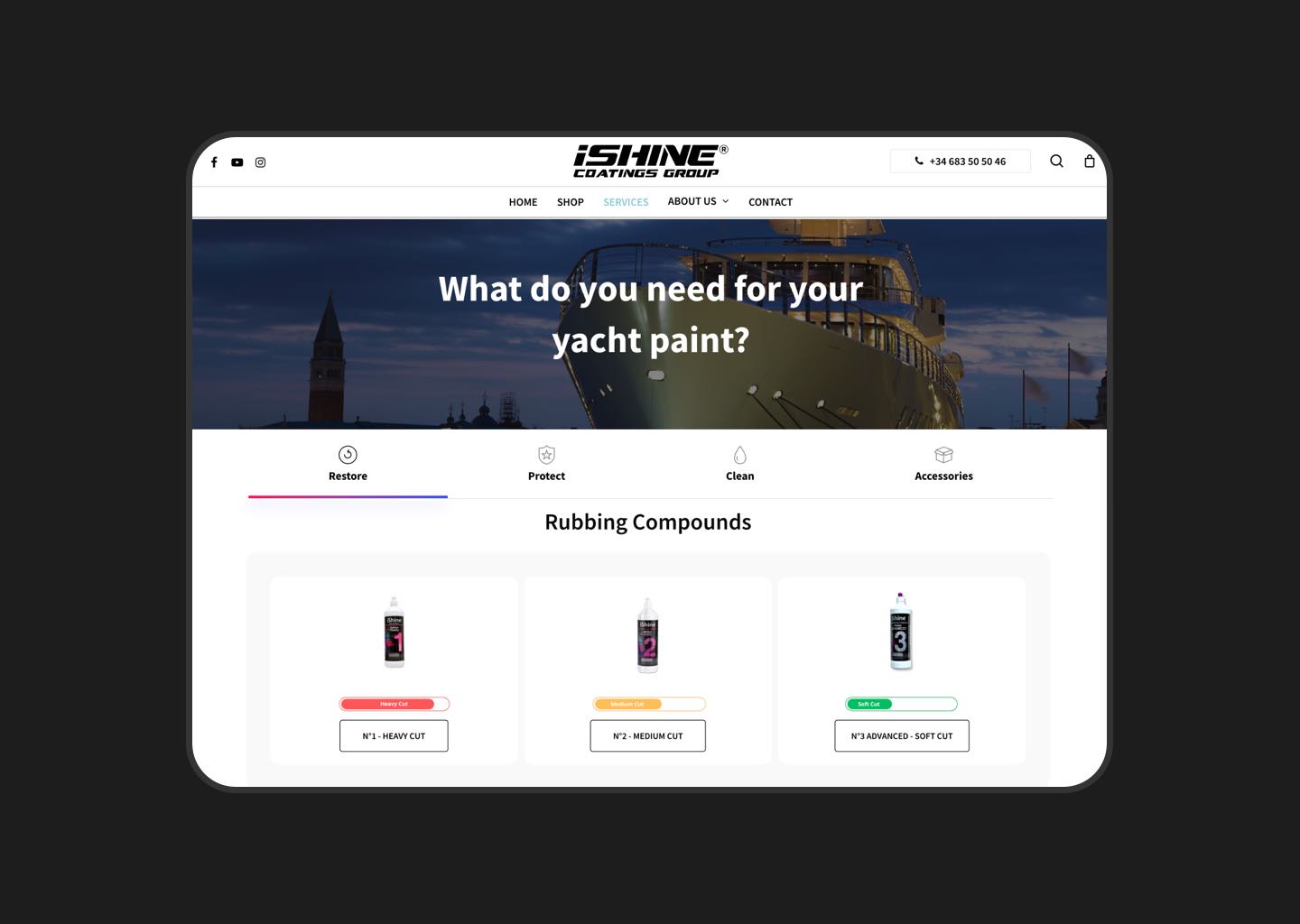Le nouveau site iShine